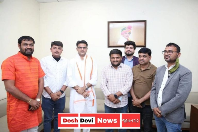 હાર્દિક પટેલની રાજસ્થાનમાં પૂર્વ નાયબ મુખ્યમંત્રી સચિન પાયલોટ સાથે સૂચક મુલાકાત