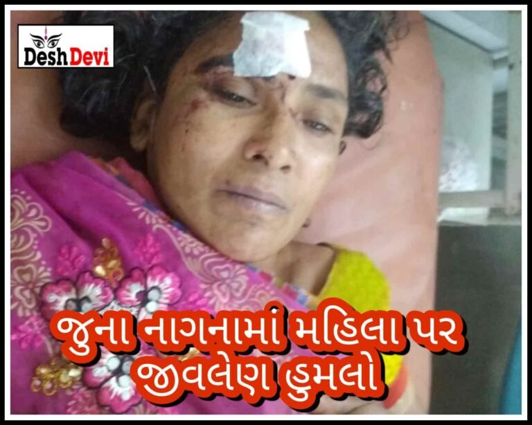 જુના નાગના ગામમાં કપડાચોરી જવાની શંકામાં મહિલા પર પાડોશીનો જીવલેણ હુમલો