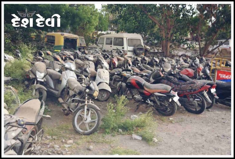 જામનગર પોલીસ હેડ કવાર્ટરમાંથી ડીટેઈન થયેલ બાઇકની ચોરીથી ખળભળાટ