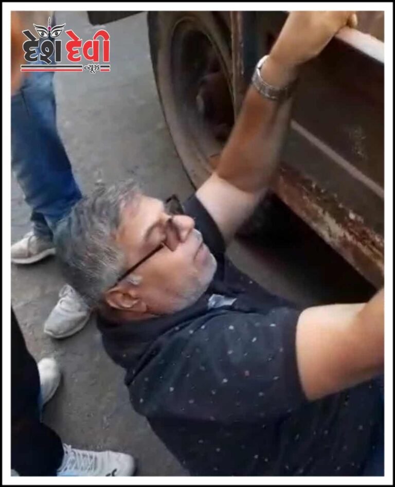 જામનગરના ત્રણબતી વિસ્તારમાં એસ્ટેટ ઓફિસર અને વેપારી દંપતિ વચ્ચે ડખ્ખો: જુવો VIDEO