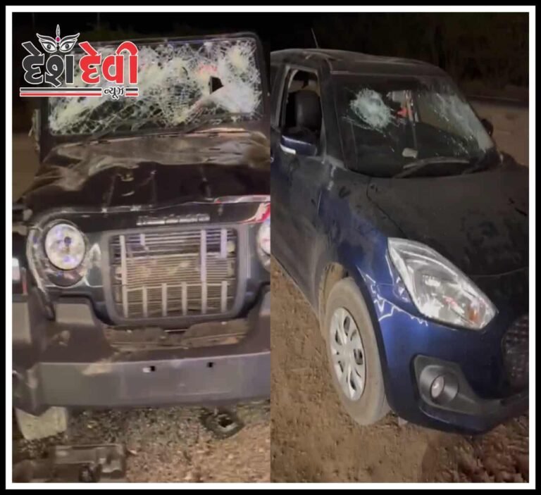 જામનગર નજીક યુવાનને પૂંઠમાં છરી મારી કારમાં તોડફોડ : 3 સામે રાવ : જુવો VIDEO