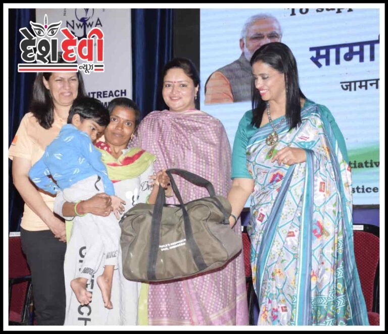 જામનગર INS વાલપુરા ખાતે બાળકોના લાભાર્થે સામાજિક સેવા કાર્યકમ યોજાયો