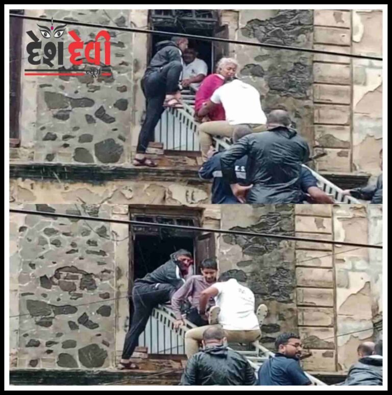 જામનગર સેતાવાડ પાસે ફાયરનું દિલધડક ઓપરેશનઃ 2 મહિલા સહિત 5 ને બચાવાયા : જુવો VIDEO