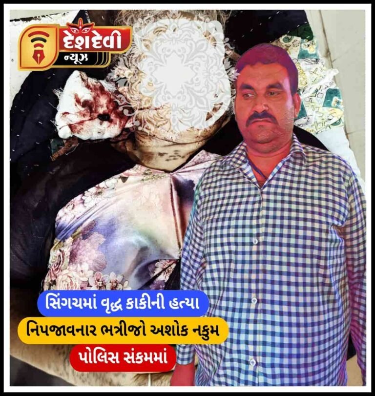જામનગર : લાલપુરના સિંગચગામમાં વૃદ્ધ કાકીની હત્યા નિપજાવતો ભત્રીજો