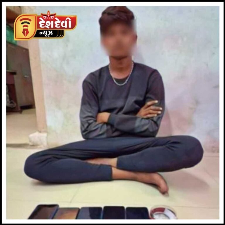જામનગરમાંથી ચોરાઉ મનાતા 5 મોબાઈલ ફોન-સ્કૂટર તેમજ ચાંદીના સાંકળા સાથે એક તસ્કર ઝડપાયો