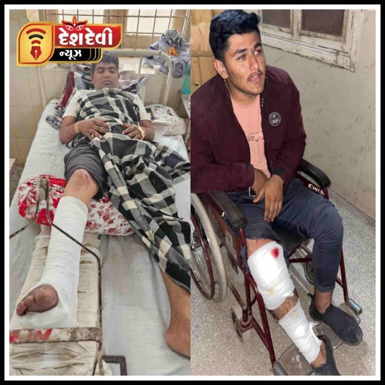 જામનગર જોગસ પાર્ક પાસે સ્વીફ્ટ કારે બે મિત્રોને ફુટબોલ કર્યાં