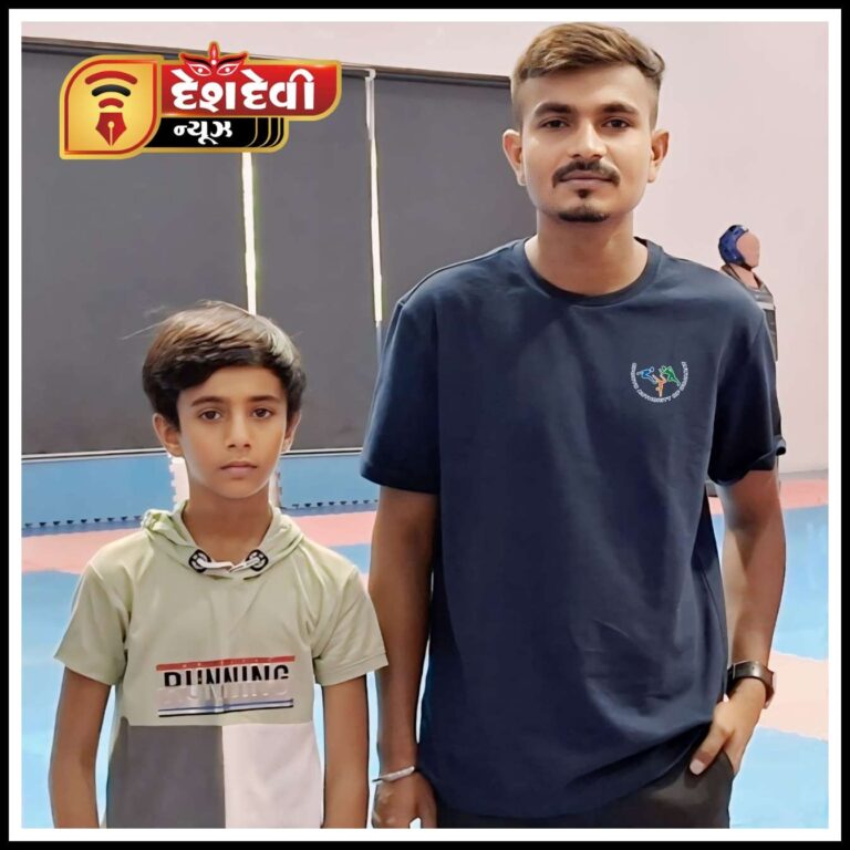 જામનગરના શ્રેત મકવાણા ની રાજ્ય કક્ષાએ ટેકવોન્ડો રમતની સ્પર્ધામાં પસંદગી