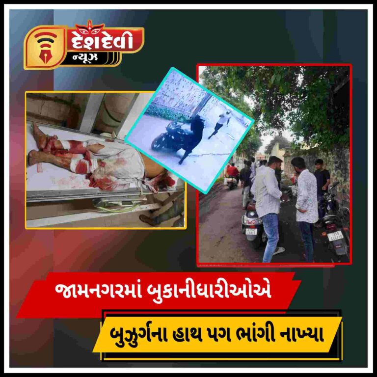 જામનગરમાં બાઈક સવાર વૃદ્ધને આંતરી બેલડીએ ધોકા વરસાવ્યા