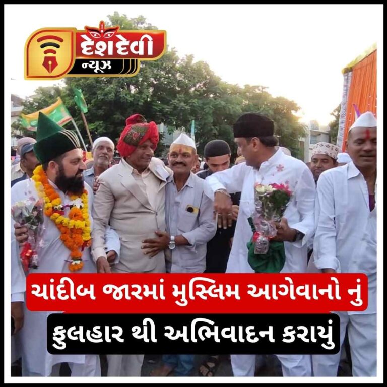 કોમી એકતા : ગણેશ આયોજક દ્વારા મુસ્લિમ આગેવાનોનું ફુલહાર થી અભિવાદન કરાયું