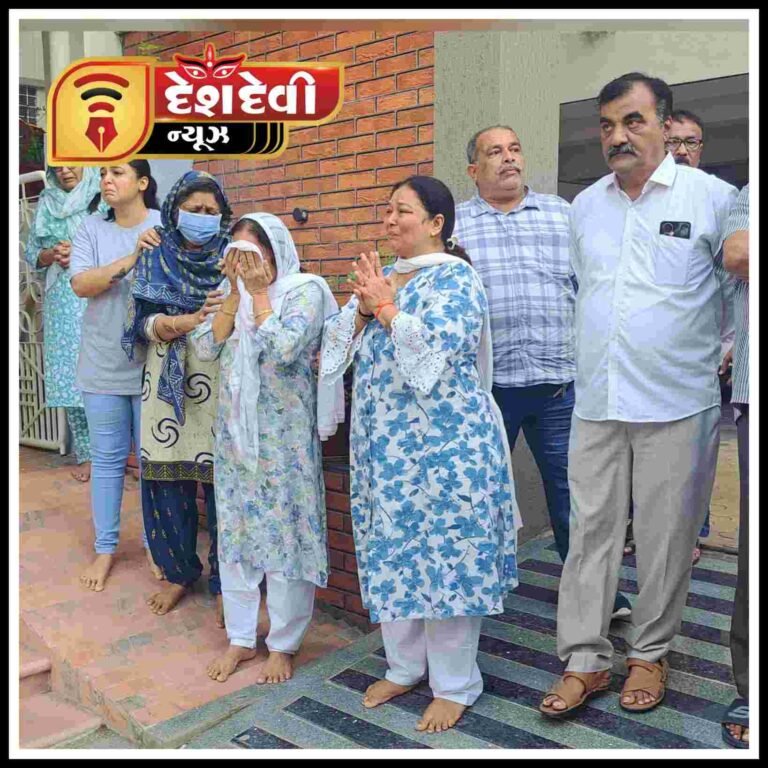વિમાન દુર્ઘટનામાં મૃત્યુ પામેલ દંપતીની જામનગર નિવાસ્થાને સજોડે અંતિમ યાત્રા નીકળી