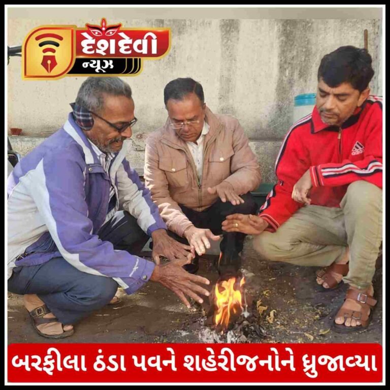 જામનગરમાં ફૂંકાઈ રહેલા બરફીલા ઠંડા પવને શહેરીજનો ઉપરાંત પશુ પક્ષીઓને પણ ધ્રુજાવ્યા